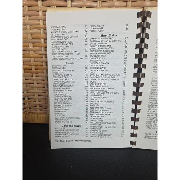 Archdale Wesleyan Church Cookbook Archdale, North Carolina 1994 Vintage - Picture 8 of 11